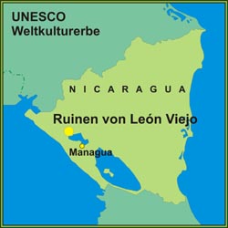 Ruinen von León Viejo. UNESCO Weltkulturerbe